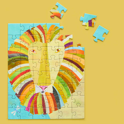 Colorful Lion 48 Piece Kids Puzzle Snax