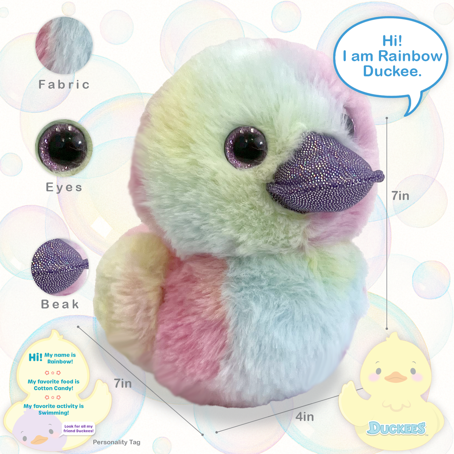 Rainbow Duckee Duck