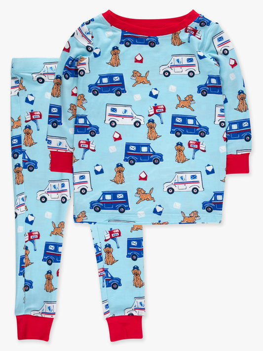 Postal Pups Mail 2 pc PJ Set