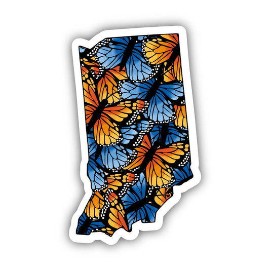 Indiana Butterfly Pattern Sticker