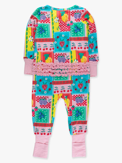 Picnic Party Patchwork Ruffle Pajamas