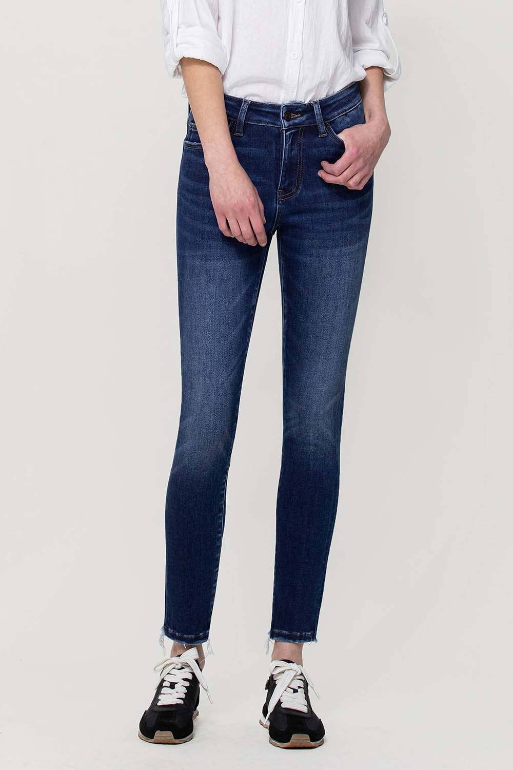 Amber MID RISE ANKLE SKINNY JEANS