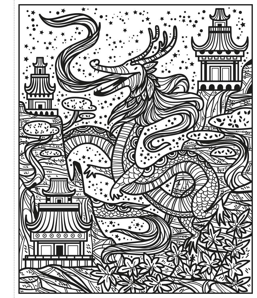 Dragons Magic Painting Book