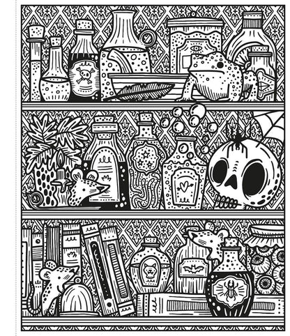 Halloween Magic Painting Book