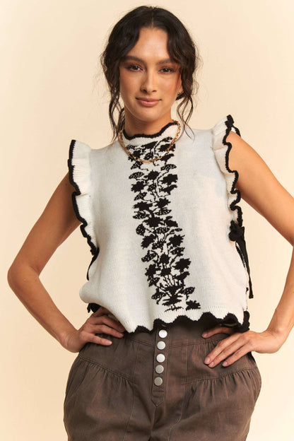 BOHEMIAN SWEATER TIE  VEST