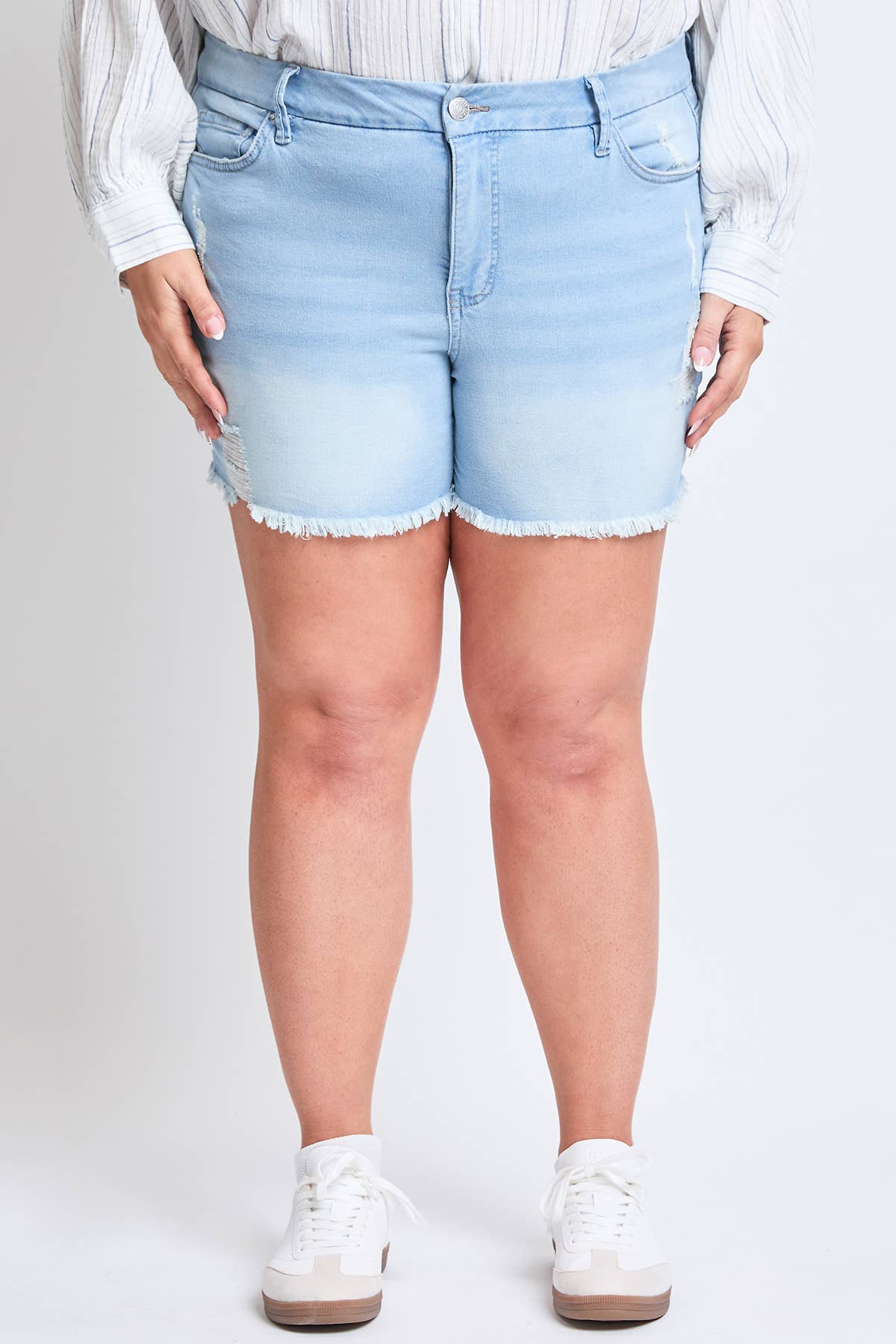 PL Frayed Hem Shorts
