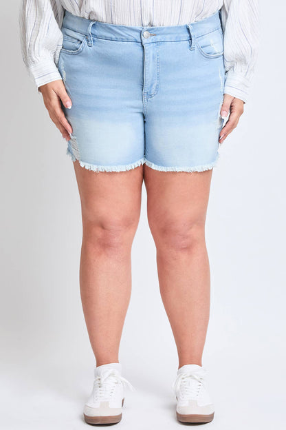 PL Frayed Hem Shorts