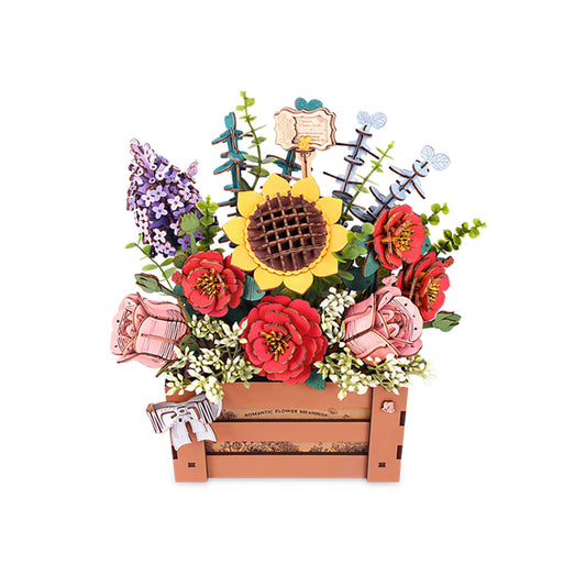 Bloom Box 3D Wooden Flower Puzzle