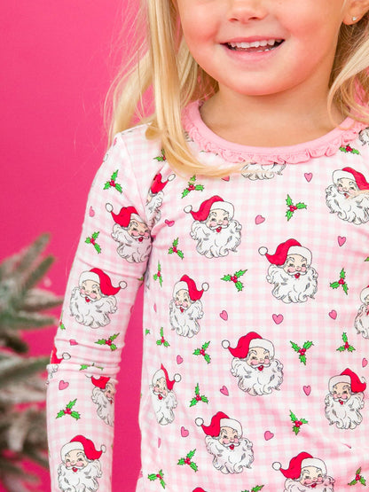 Dear Santa Bamboo Ruffle Pajama Set