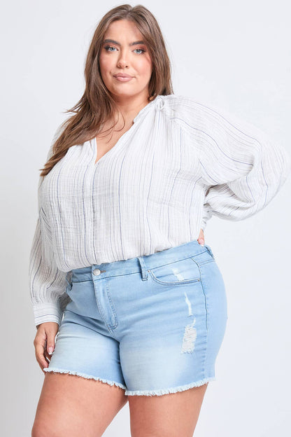 PL Frayed Hem Shorts