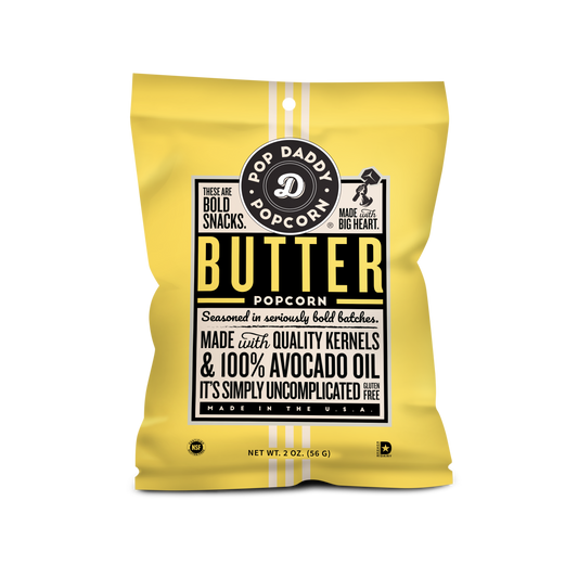 Flavored Popcorn - 2oz - Natural Butter