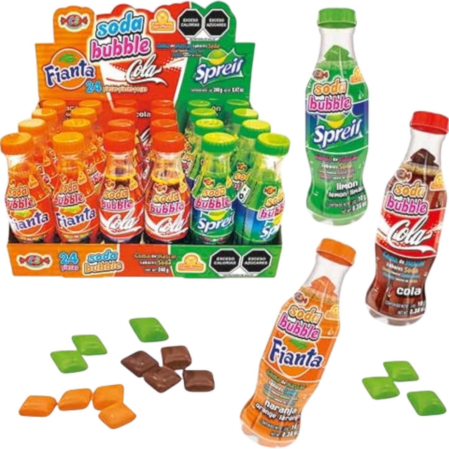 Las Delicias Soda Bubble Gum Candy