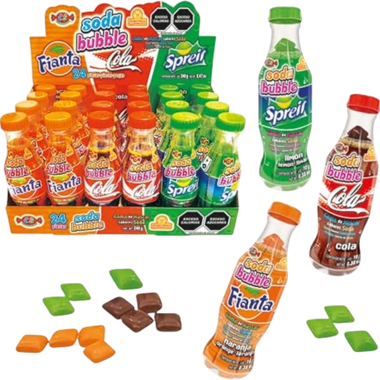 Las Delicias Soda Bubble Gum Candy