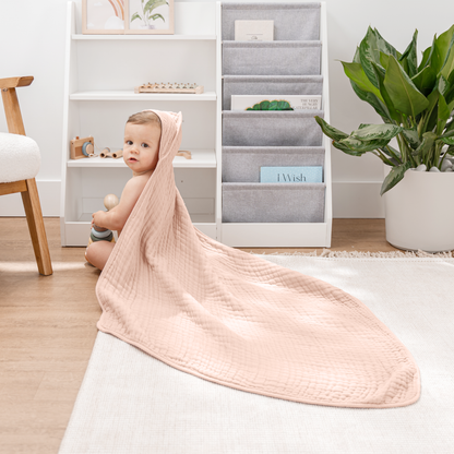 Baby Hooded Towels 6 Layer Muslin Cotton Towel for Kids