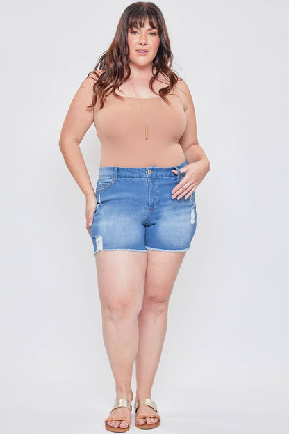 PL Frayed Hem Shorts