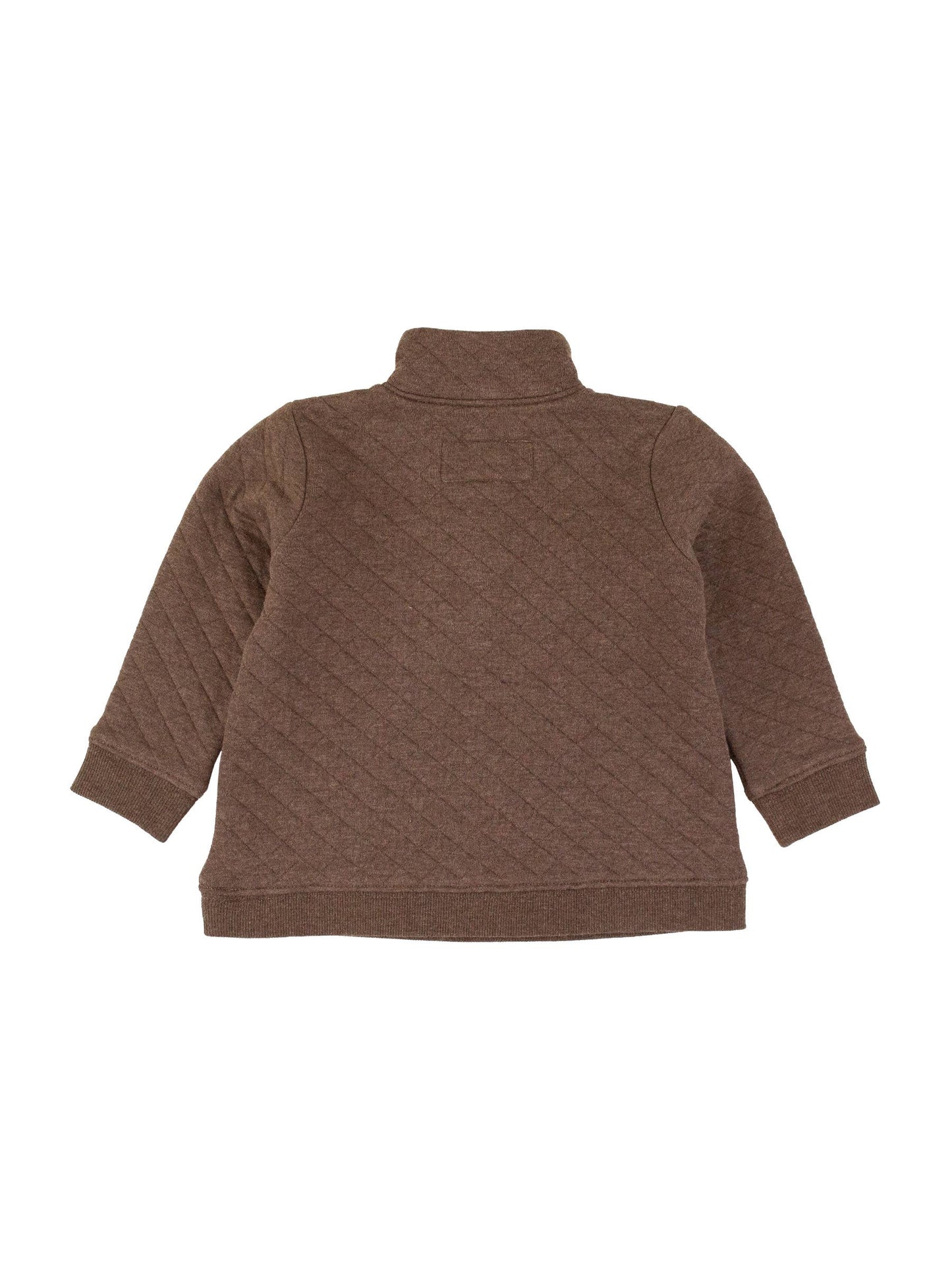 Heather Carafe Quilted Quarter Snap Sweatshirt