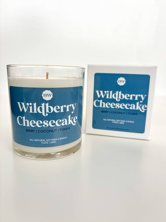 Wild berry Cheesecake Candle 9.2 Oz