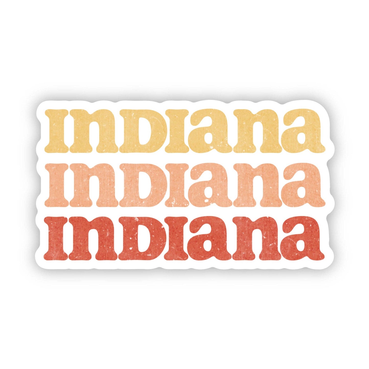 Indiana Text Sticker