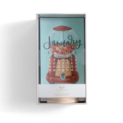 Forever Young 2026 Mini Desk Calendar with Wooden Block