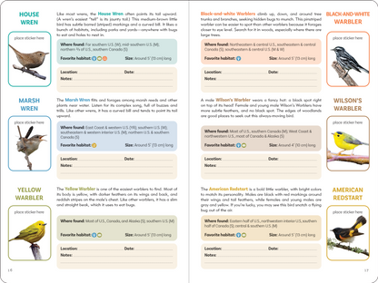 Birder's Logbook: A Sticker Book for Budding Ornithologists