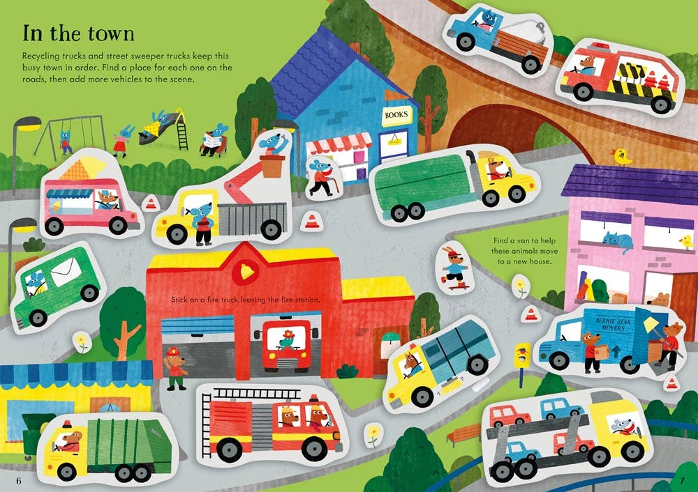 Tractors And Trucks Little First Stickers