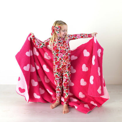 Rose Ruffle Two Piece Bamboo Toddler Outfit