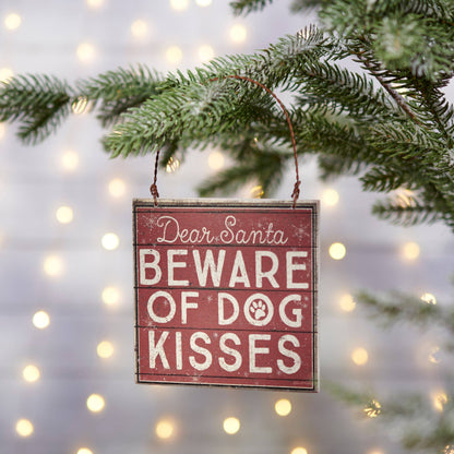 Dog Kisses Ornament