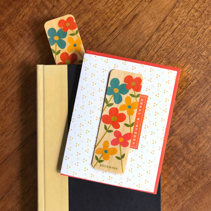 Birthday Flowers Bookmark Birthday Card