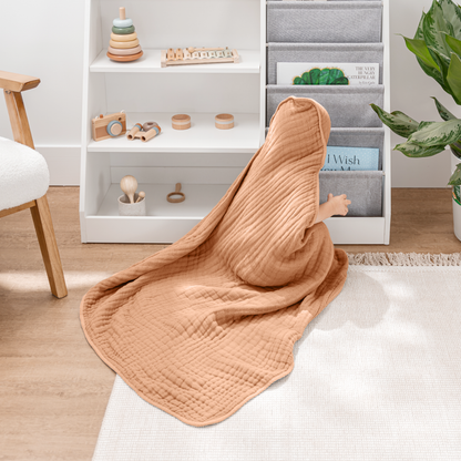 Baby Hooded Towels 6 Layer Muslin Cotton Towel for Kids