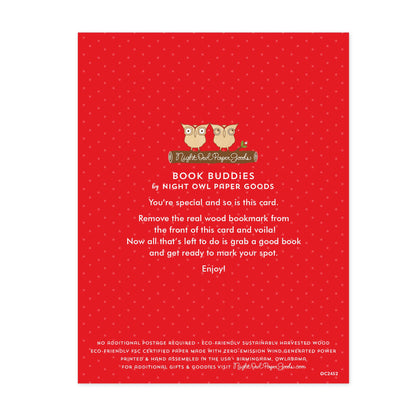 Stocking Cats Bookmark Holiday Card