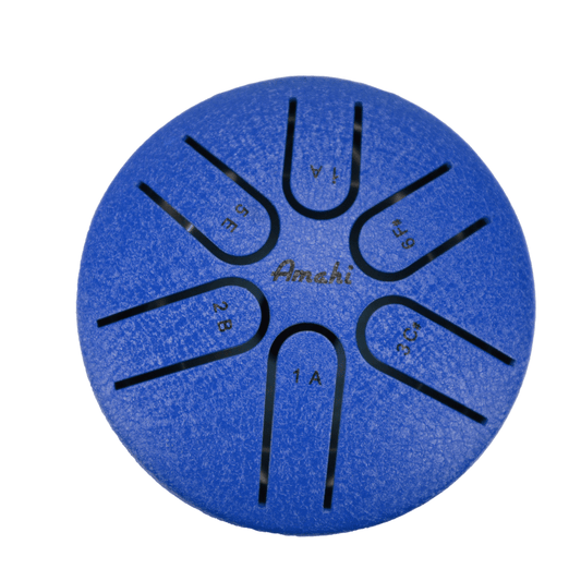 Blue 3" Steel Tongue Drum