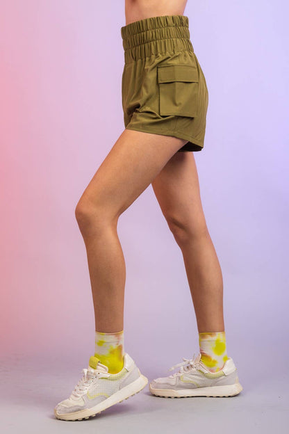 Hi-Waisted Active Shorts
