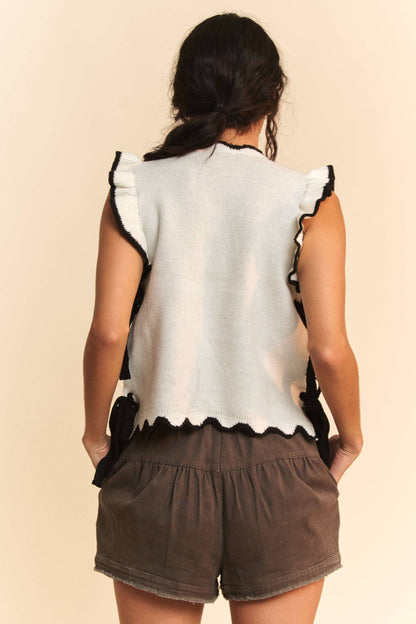 BOHEMIAN SWEATER TIE  VEST