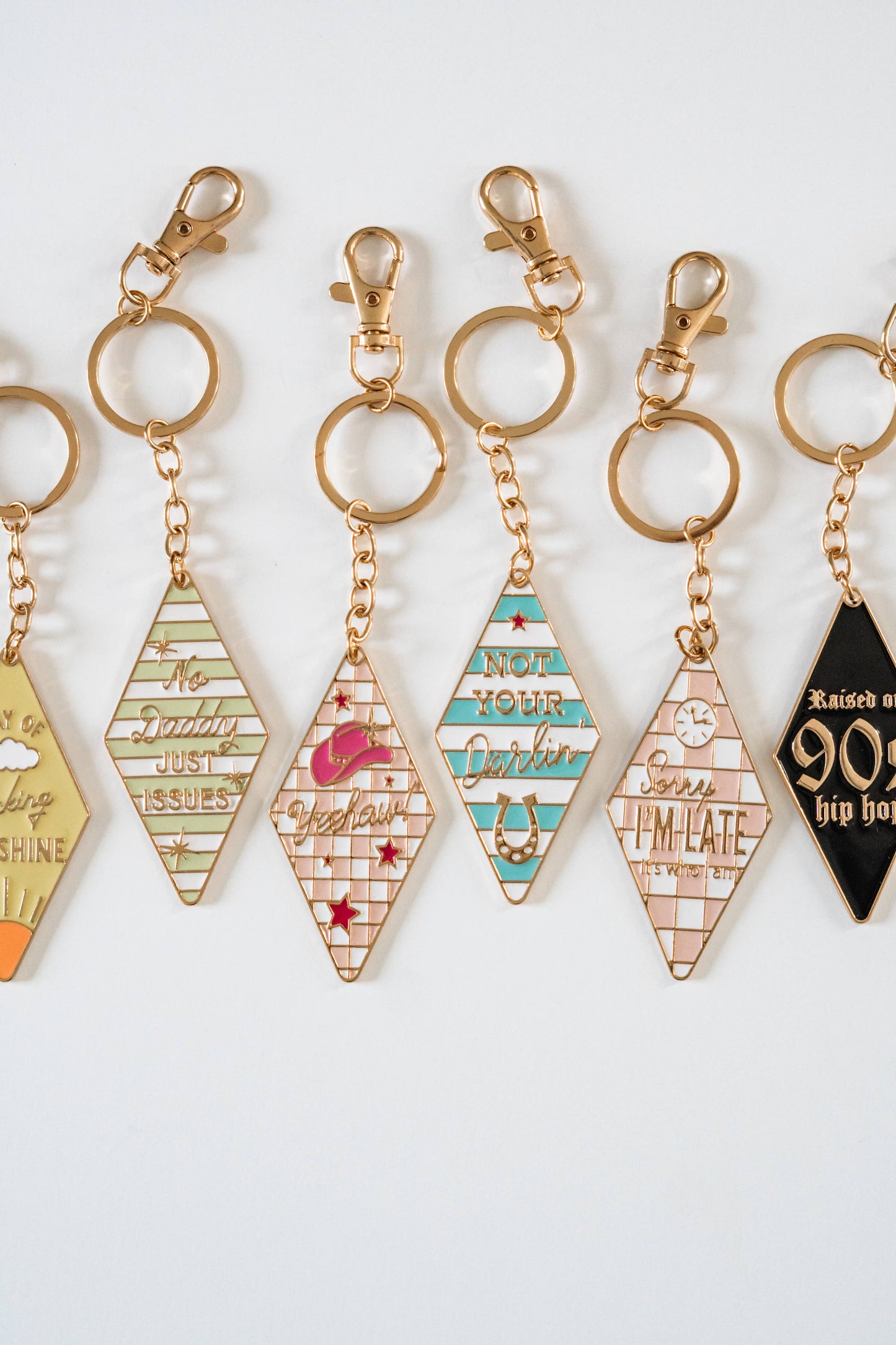 Motel Enamel Keychain