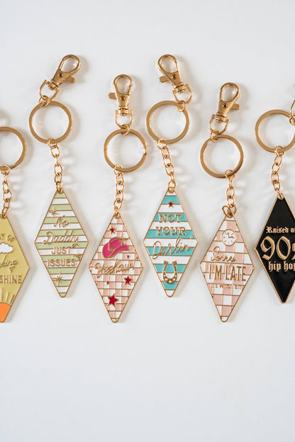Motel Enamel Keychain