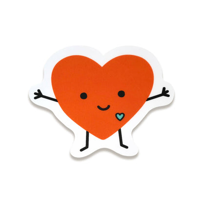 Happy Heart Sticker Card