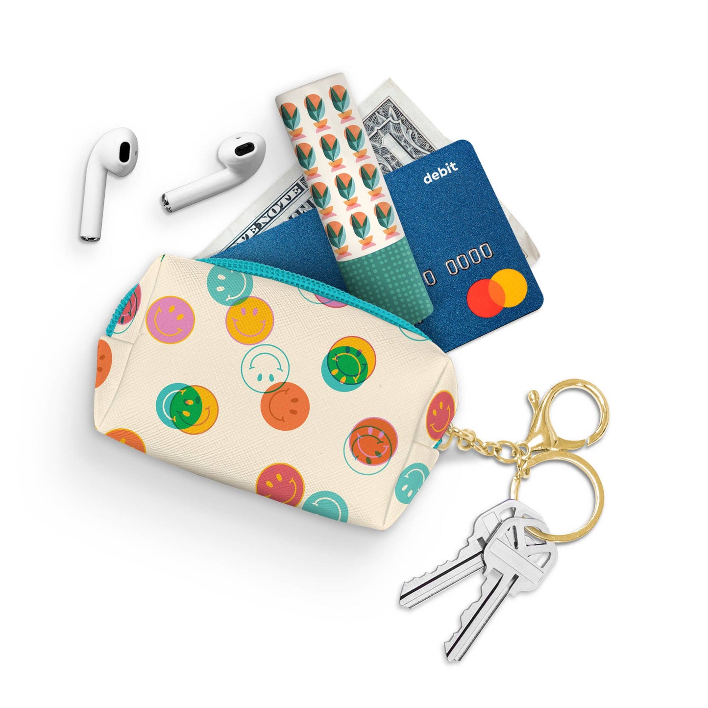 Smiley Trails Key Chain Pouch