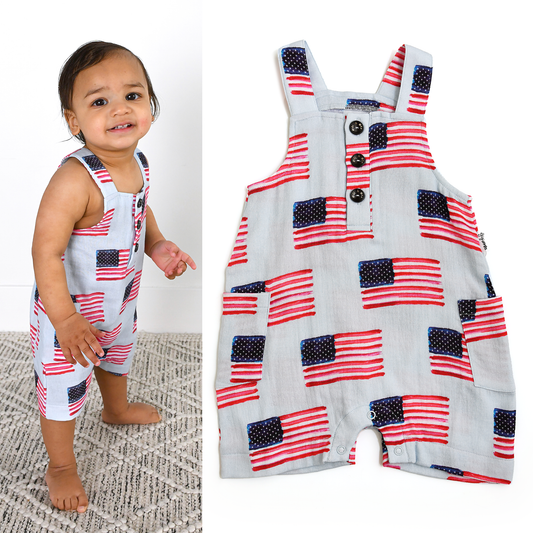 George Blue Flag Coveralls