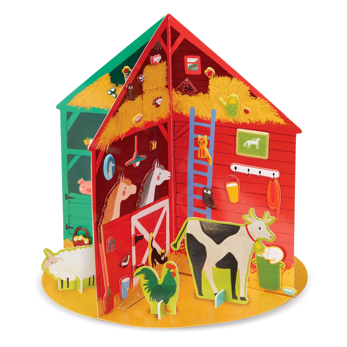 Around the Barn Puffy Sticker 3D Playhouse