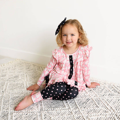 Glinda Ghosts & Raya Dot Peplum Set