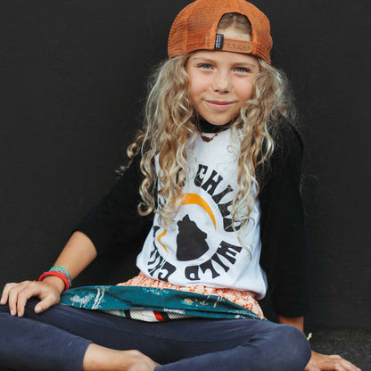 Wild Child Kids Baseball Tee