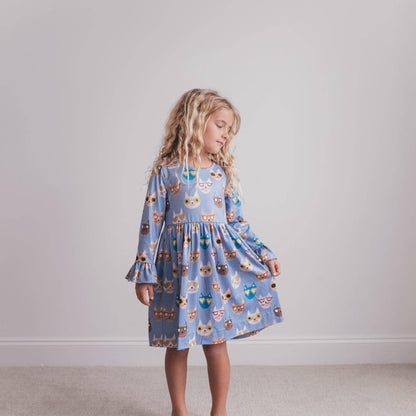 Claire Cat Twirl Dress