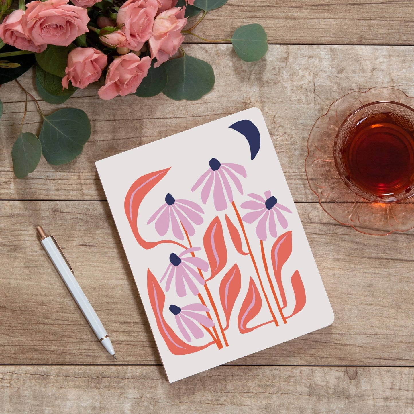 Keep Blossoming Medium Coptic-Bound Journal