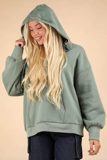 Oversized Half Zip Up Knit Casual Hoodie