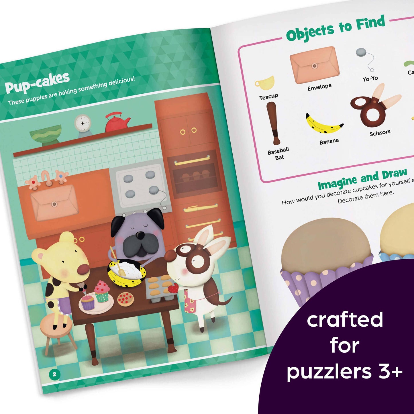 Baby Animal Hidden Pictures Puffy Sticker Playscenes