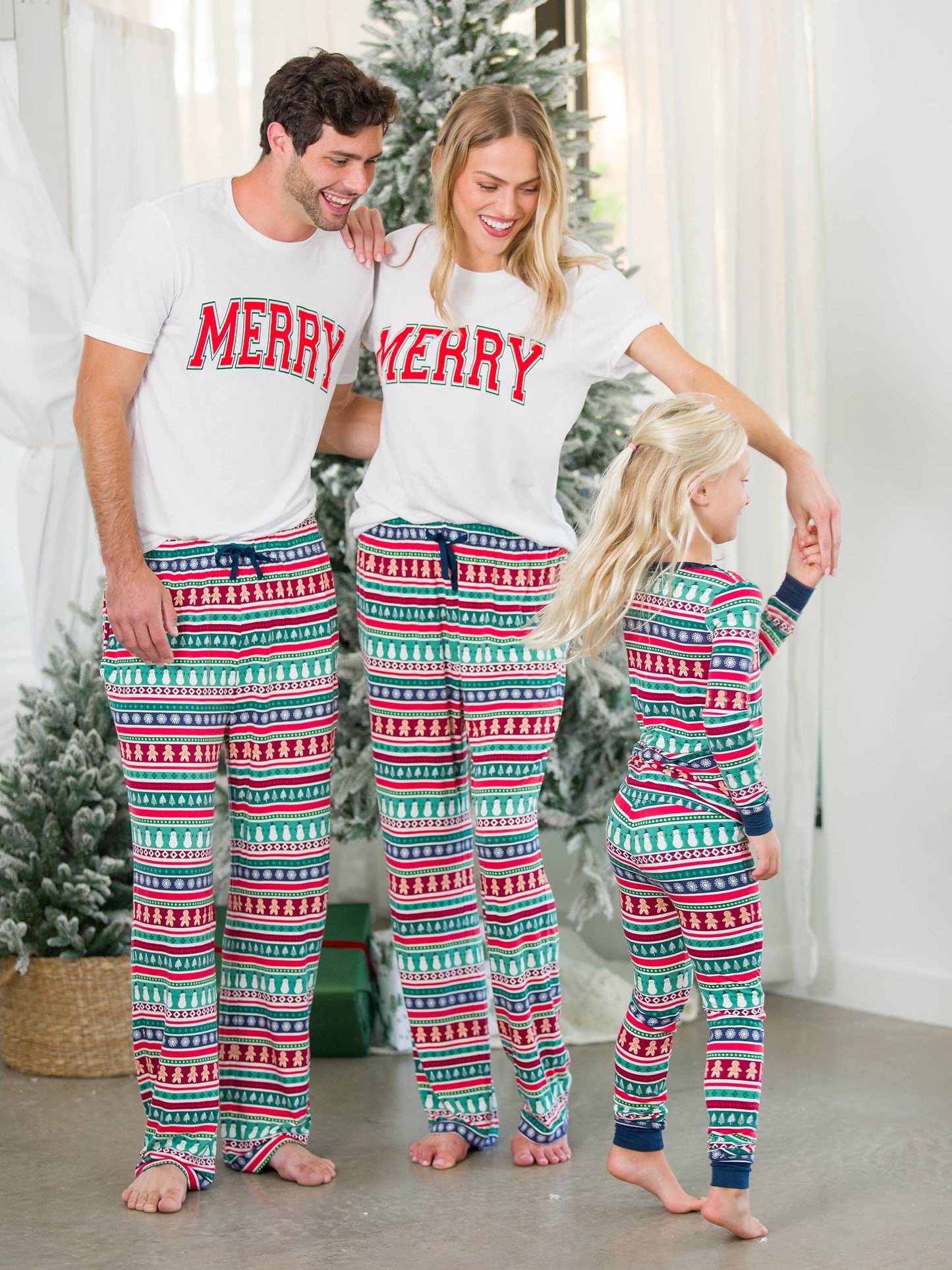 A XS Fair Isle Friends Bamboo Pajama Pants