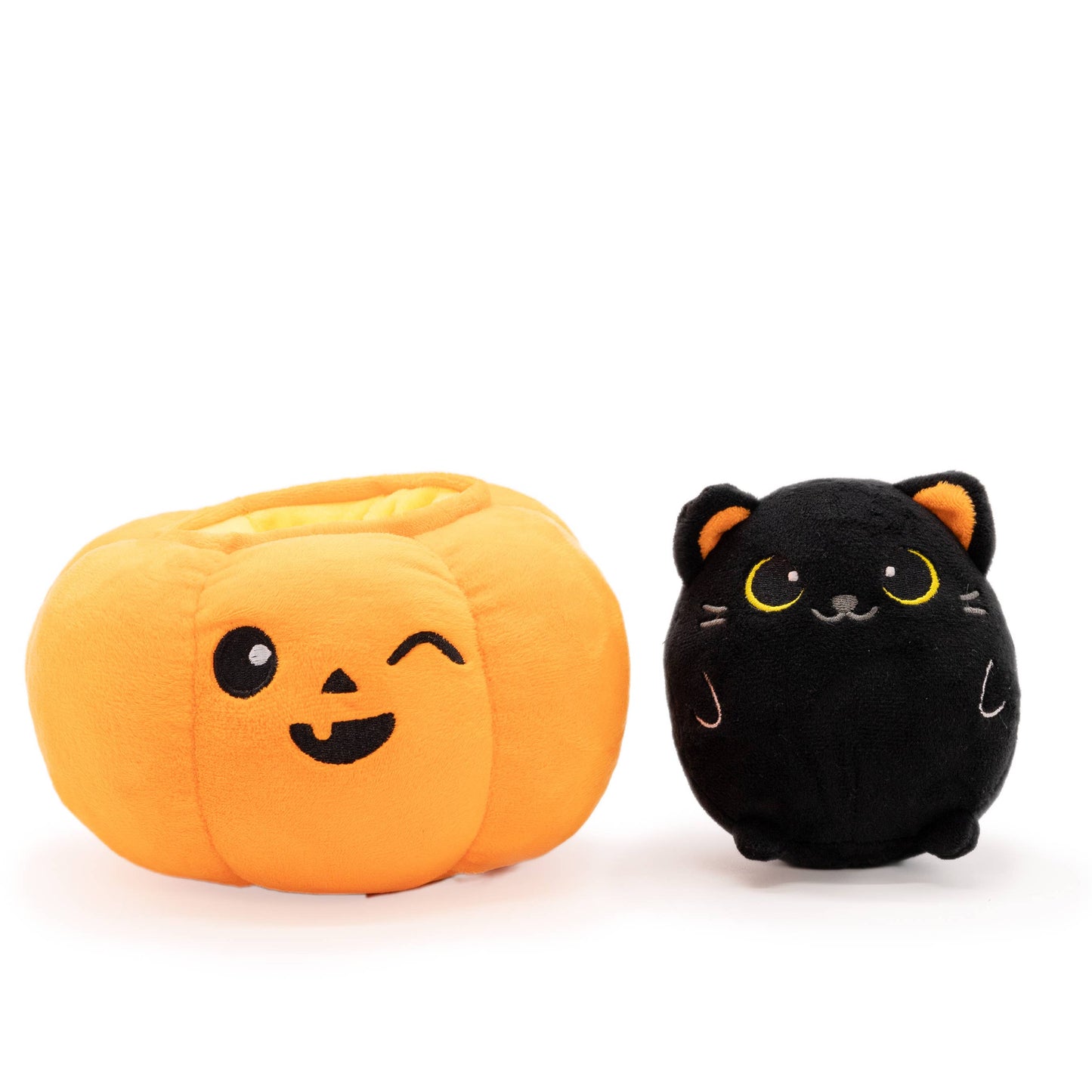 Peek-A-Boo Plush - Cat in Pumpkin 🐈‍⬛