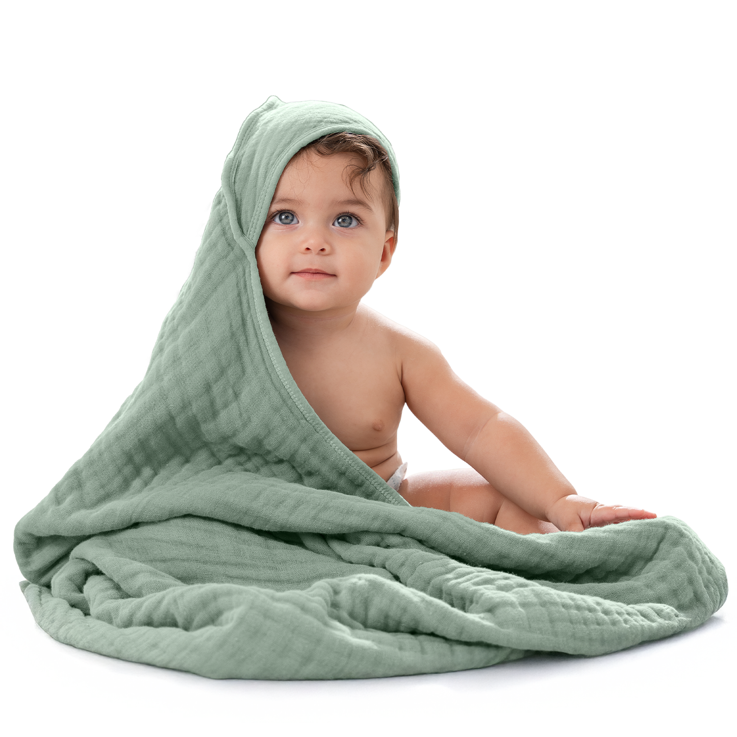 Baby Hooded Towels 6 Layer Muslin Cotton Towel for Kids