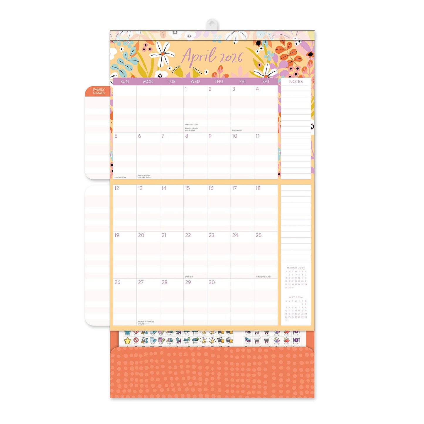 2026 Secret Garden Wall Calendar