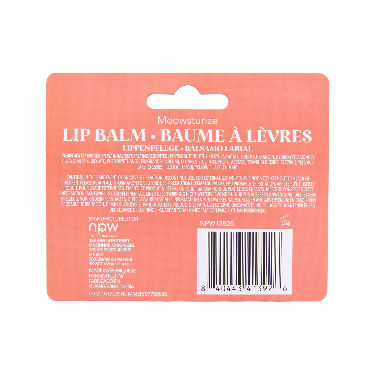 Meowsturize Cat Lip Balm